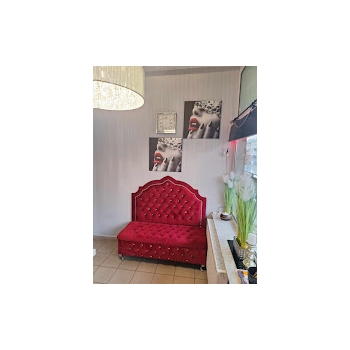 Ławka tapicerowana dwuosobowa glamour retro -100 kolorów